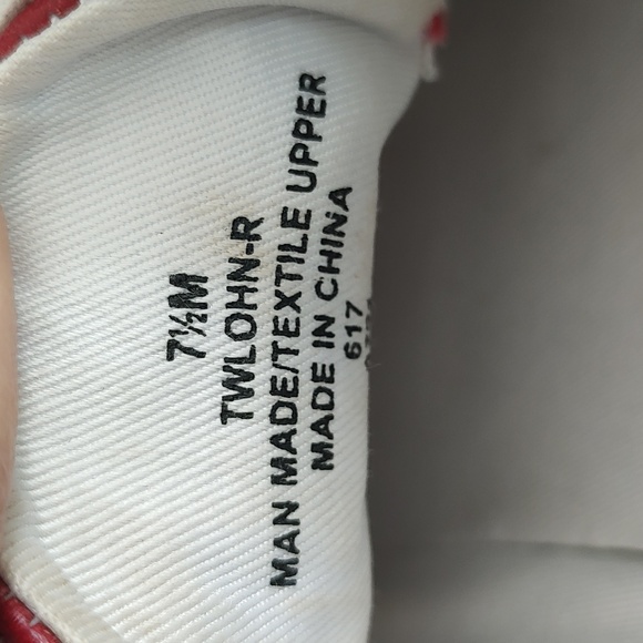 Tommy Hilfiger Red and White Sneakers - Picture 15 of 15